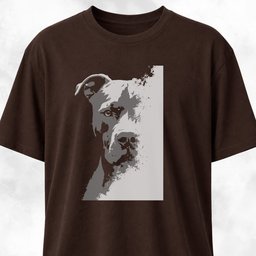 Chiaroscuro Pitbull T Shirt Gift For Dog Lover