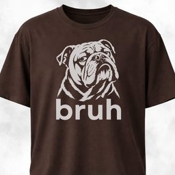 Bruh English Bulldog T Shirt Gift For Dog Lover