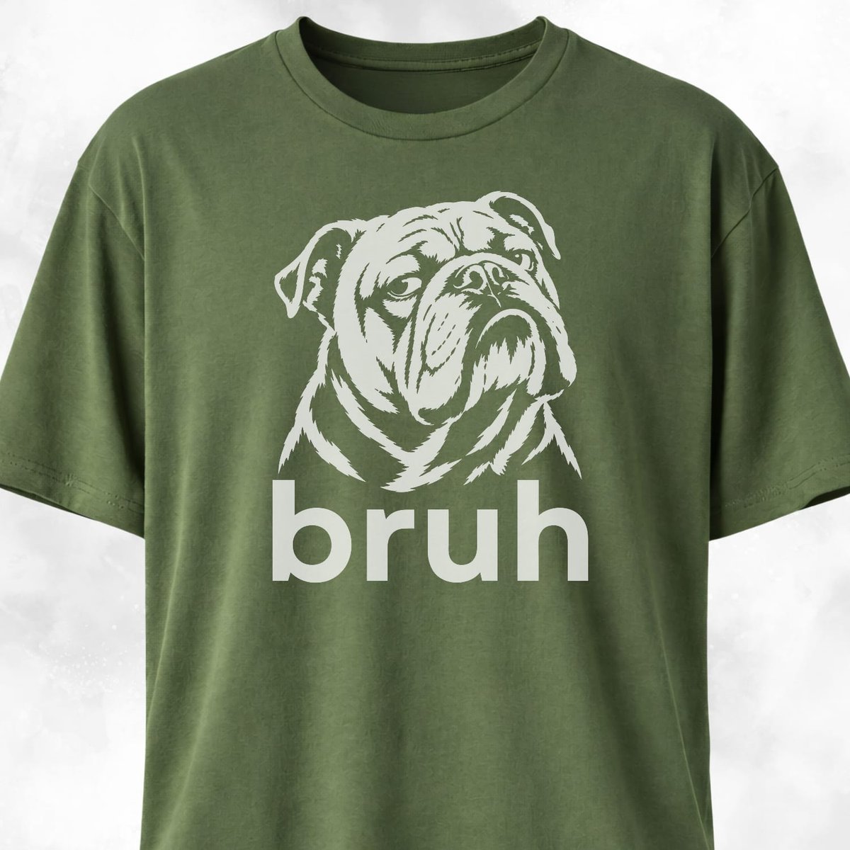 Bruh English Bulldog T Shirt Gift For Dog Lover