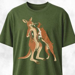 Boxer Boxing With A Cangaroo T Shirt Gift For Dog Lover