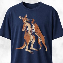 Boxer Boxing With A Cangaroo T Shirt Gift For Dog Lover
