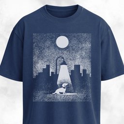 Dachshund Under A Lamp T Shirt Gift For Dog Lover
