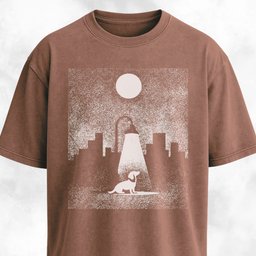 Dachshund Under A Lamp T Shirt Gift For Dog Lover
