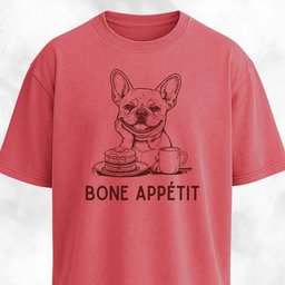 Bone Appetit Frenchie Breakfast T Shirt Gift For Dog Lover
