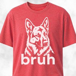 Bruh German Shepherd T Shirt Gift For Dog Lover