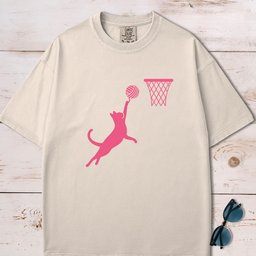 Cat Slam Dunk T Shirt Gift For Cat Lover