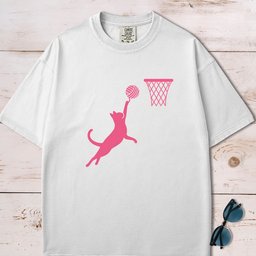 Cat Slam Dunk T Shirt Gift For Cat Lover