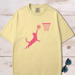 Cat Slam Dunk T Shirt Gift For Cat Lover