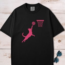 Cat Slam Dunk T Shirt Gift For Cat Lover