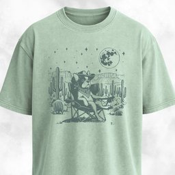 Cowboy French Bulldog In The Desert T Shirt Gift For Dog Lover