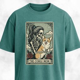 Corgi Mom Tarot Card T Shirt Gift For Mom