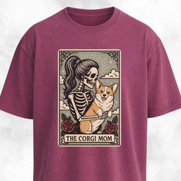 Corgi Mom Tarot Card T Shirt Gift For Mom