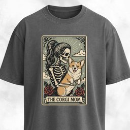 Corgi Mom Tarot Card T Shirt Gift For Mom