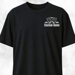 Custom Rottweiler Pocket Design T Shirt Gift For Dog Lover
