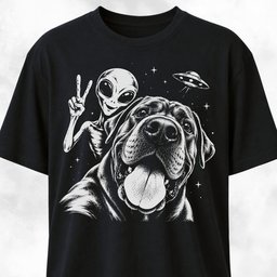 Cane Corso Alien Selfie T Shirt Gift For Dog Lover