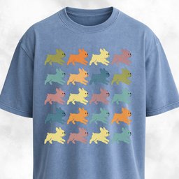 Cute Frenchies Collage Design T Shirt Gift For Dog Lover