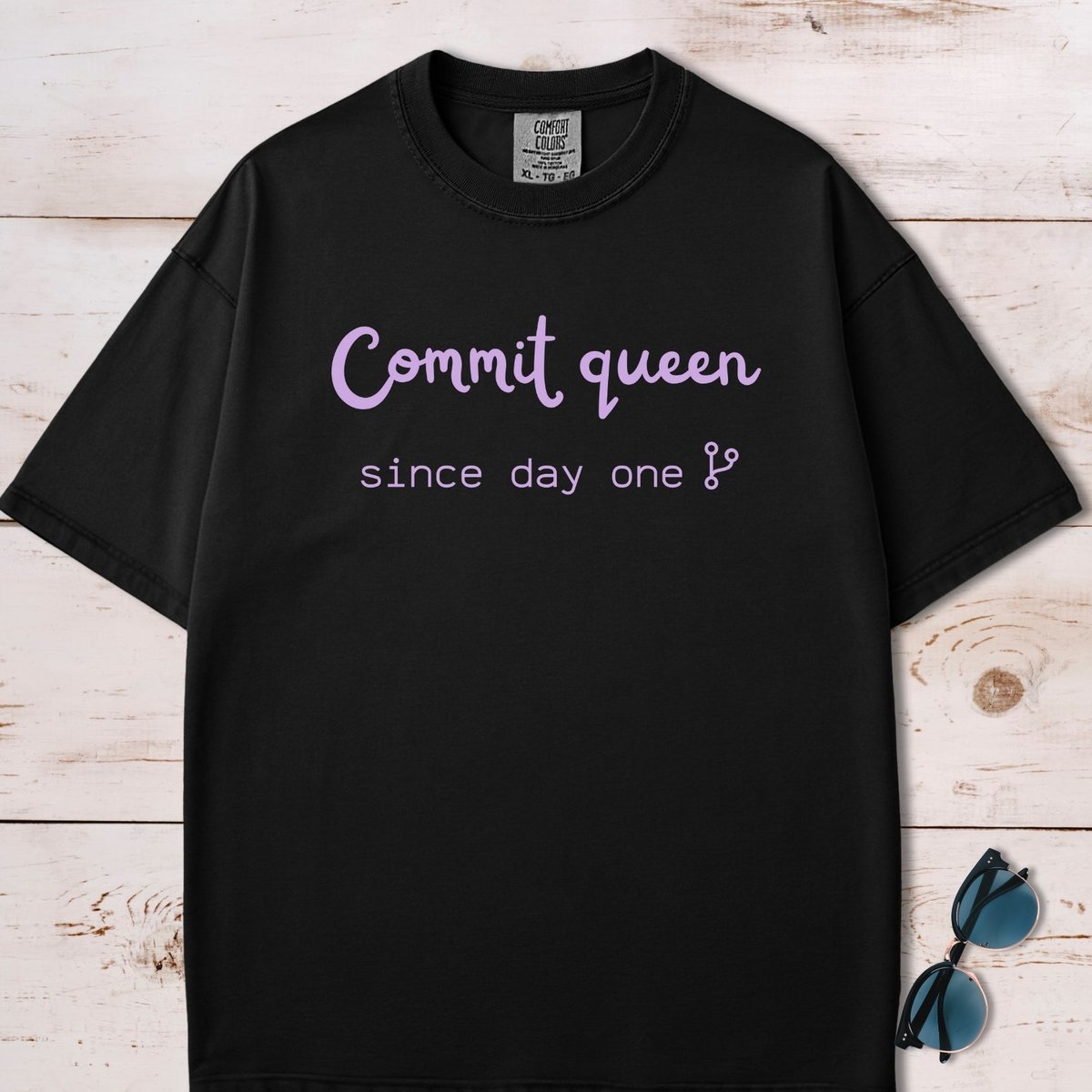 Commit Queen Since Day One T Shirt Gift For Dog Lover