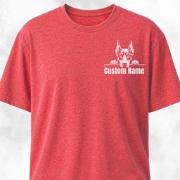 Custom Dobie Pocket Design T Shirt Gift For Dog Lover
