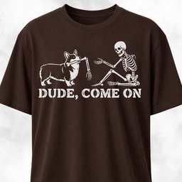 Corgi Fetches A Skeleton Arm T Shirt Gift For Dog Lover