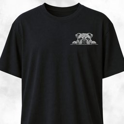 Custom Pocket Bulldog Design T Shirt Gift For Dog Lover