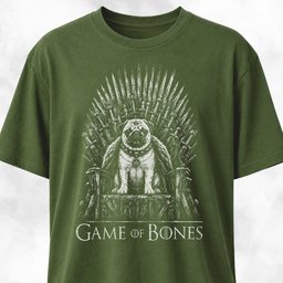 Game Of Bones Pug T Shirt Gift For Dog Lover