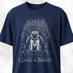 Game Of Bones Pug T Shirt Gift For Dog Lover