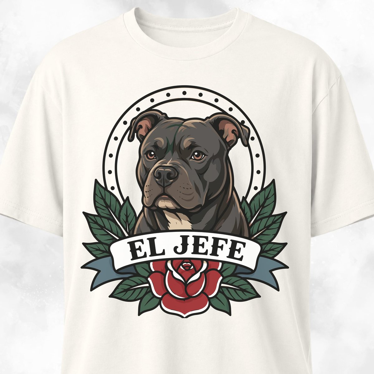 El Jefe Pitbull T Shirt Gift For Dog Lover