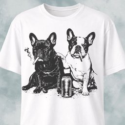 Frenchie Sad Buddies Revisited T Shirt Gift For Dog Lover