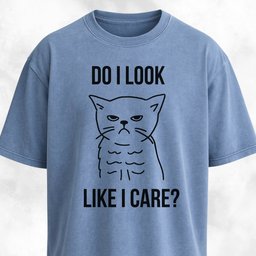 Do I Look Like I Care Grumpy Cat T Shirt Gift For Cat Lover