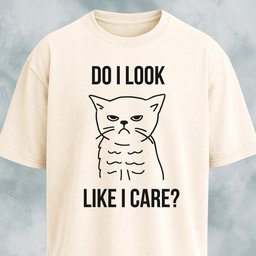 Do I Look Like I Care Grumpy Cat T Shirt Gift For Cat Lover