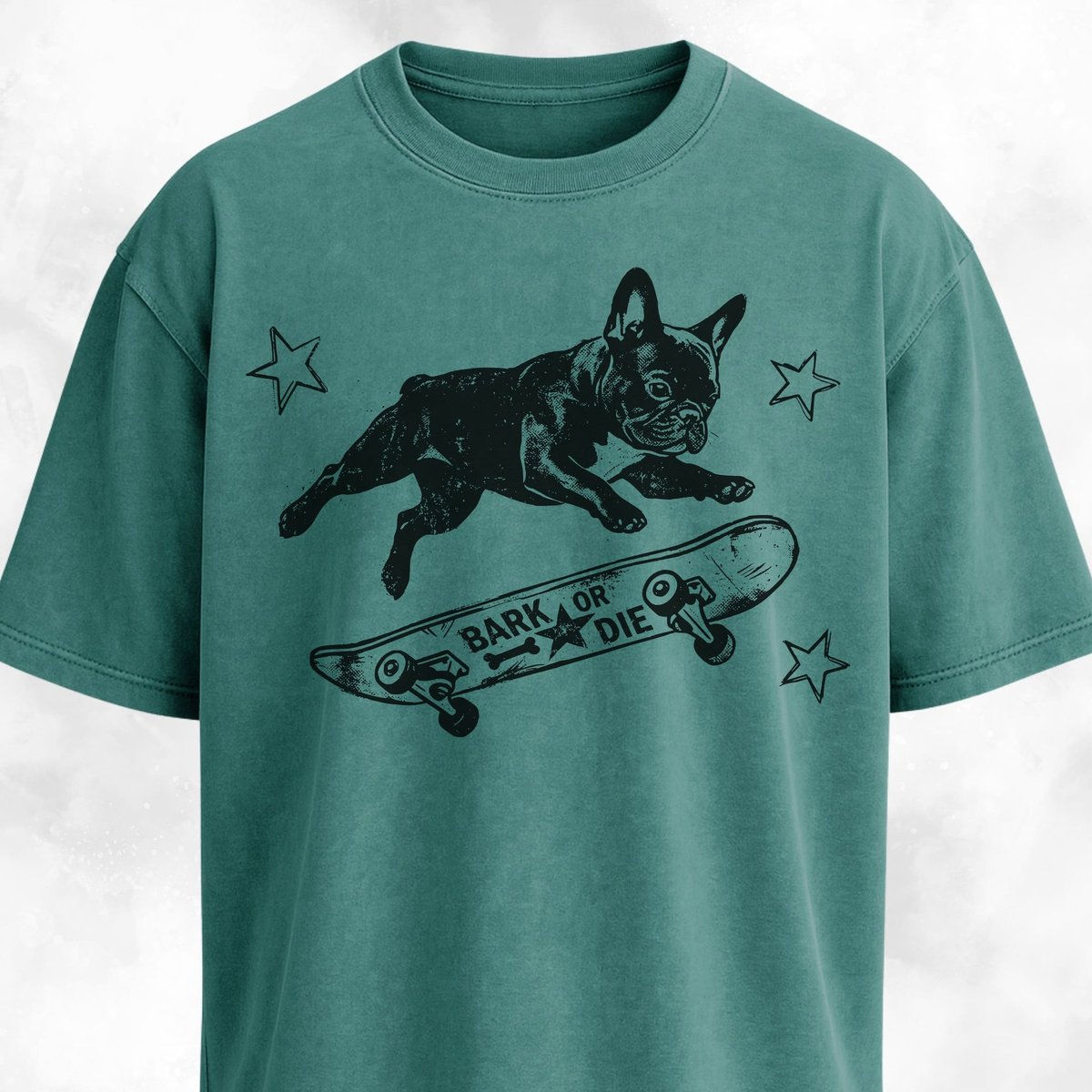 Frenchie On A Skateboard T Shirt Gift For Dog Lover