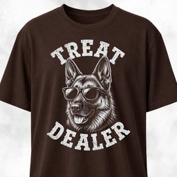 German Shepherd Treat Dealer T Shirt Gift For Dog Lover