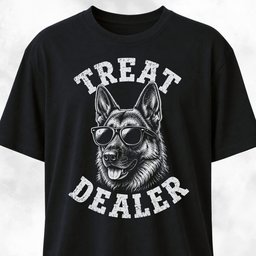 German Shepherd Treat Dealer T Shirt Gift For Dog Lover