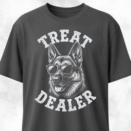 German Shepherd Treat Dealer T Shirt Gift For Dog Lover