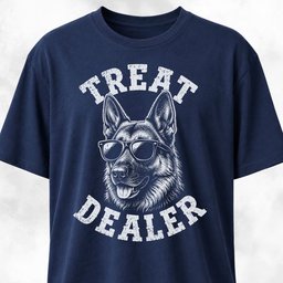 German Shepherd Treat Dealer T Shirt Gift For Dog Lover