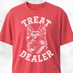 German Shepherd Treat Dealer T Shirt Gift For Dog Lover