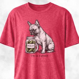 Frenchie In A Pickle T Shirt Gift For Dog Lover