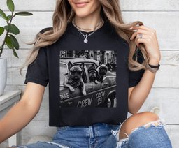 Frenchies Gang In A Car T Shirt Gift For Dog Lover