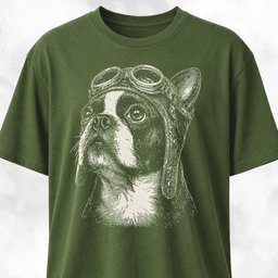 Dreamy Boston Terrier T Shirt Gift For Dog Lover