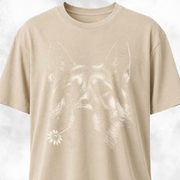 German Shepherd With Daisy T Shirt Gift For Dog Lover