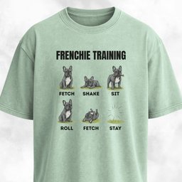 Frenchie Training T Shirt Gift For Dog Lover