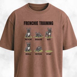 Frenchie Training T Shirt Gift For Dog Lover