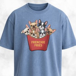 Frenchie Fries Fun T Shirt Gift For Dog Lover