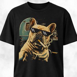 French Bulldog Vintage Selfie Revisited T Shirt Gift For Dog Lover
