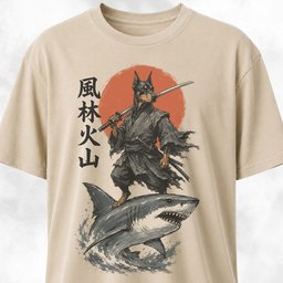 Doberman Riding A Shark T Shirt Gift For Dog Lover