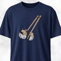 Frenchie Sushi With Chopsticks T Shirt Gift For Dog Lover