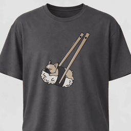 Frenchie Sushi With Chopsticks T Shirt Gift For Dog Lover