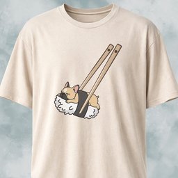 Frenchie Sushi With Chopsticks T Shirt Gift For Dog Lover