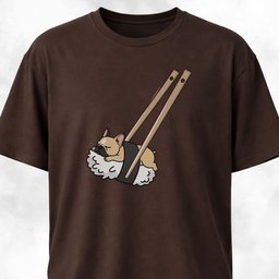Frenchie Sushi With Chopsticks T Shirt Gift For Dog Lover
