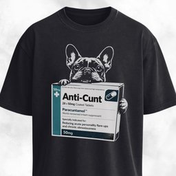 Funny Fake Pharma Frenchie T Shirt Gift For Dog Lover